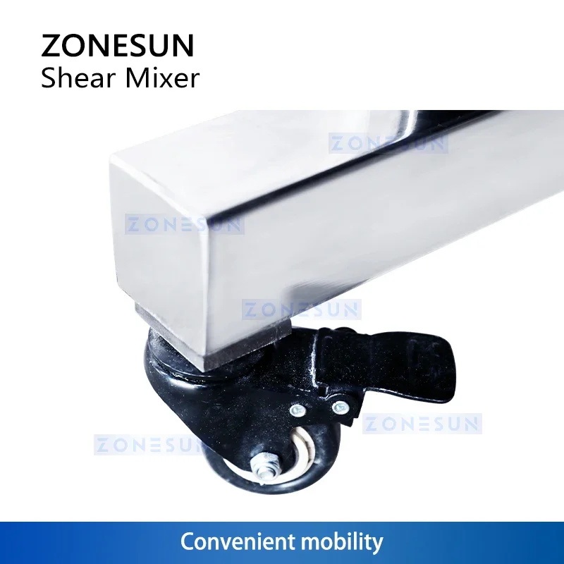 Zonesun ZS-J400 High Shear Homogenizer Rotor Stator Mixer High Speed Emulsifier Disperser High Shear Impeller