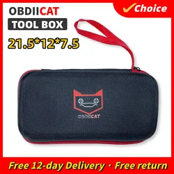 OBDIICAT Plastic Sealed Tool Box Safety Equipment Toolbox Suitcase Resistant Carry Case for Car Jump Starter Booster