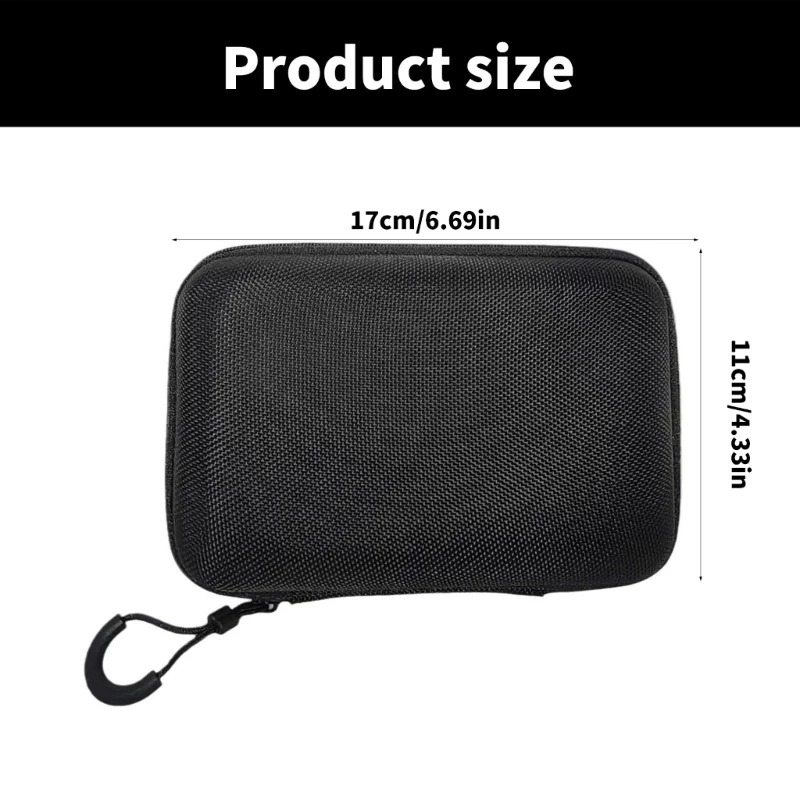 EVA Storage Bag Black Lightweight for An-bernic RG40XXV Handheld Game Console Waterproof and Shock Resistant Protections