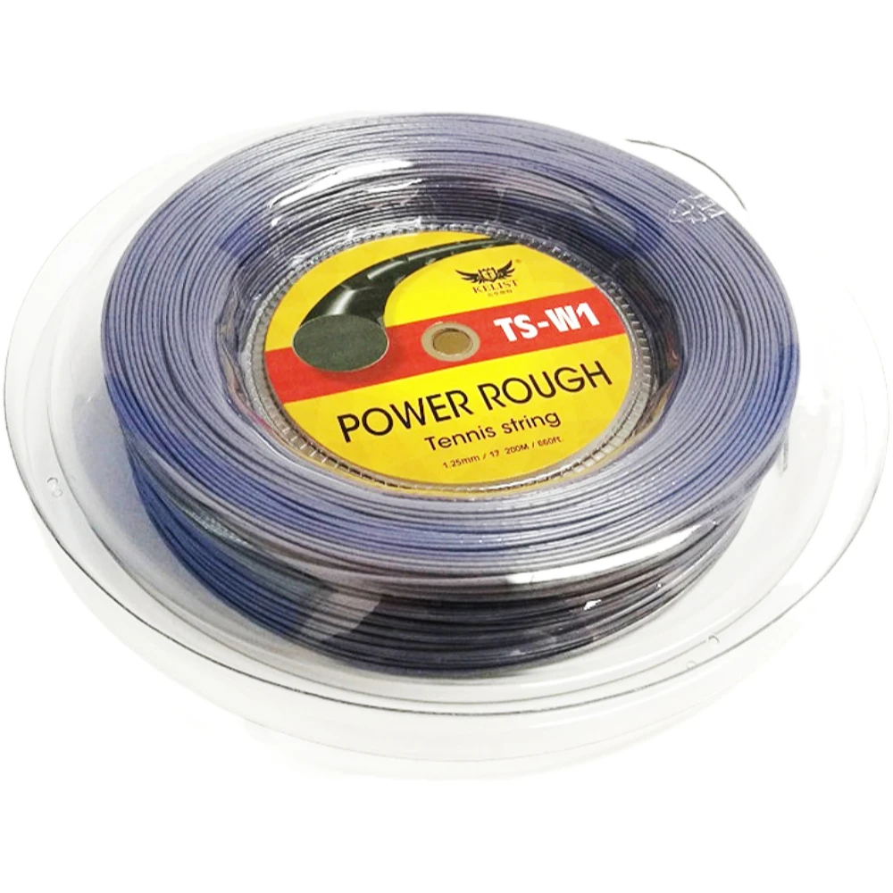 Power Rough BIG Banger Quality Polyester Tennis Racquet String 1.25MM Gray Color 200M