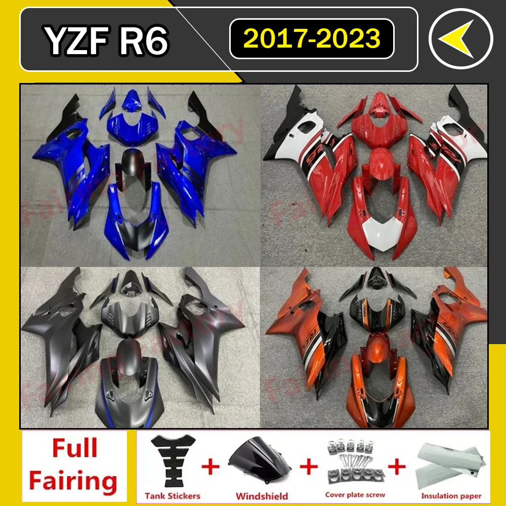 

Motorcycle Fairing Kit Suitable for Yamaha R6 17-23 Years YZF600 2017 2018 2019 2020 2021 2022 2023 Fairing Blue White