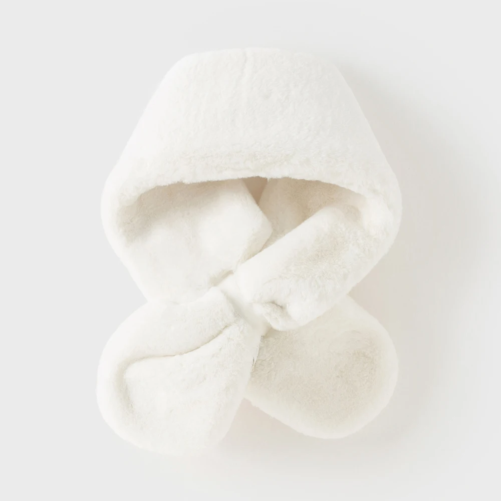 Bufanda de invierno para niñas de Dave Bella, bufandas gruesas de felpa para bebés, cuello de conejo, cosas más cálidas, pañuelo elegante para niños DB4254345
