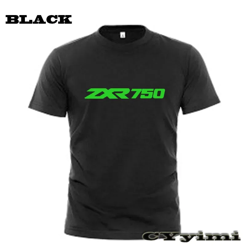 Kaus lengan pendek untuk pria ZXR750 ZXR 750 T-shirt LOGO baru 100% katun musim panas kaos leher bulat pria