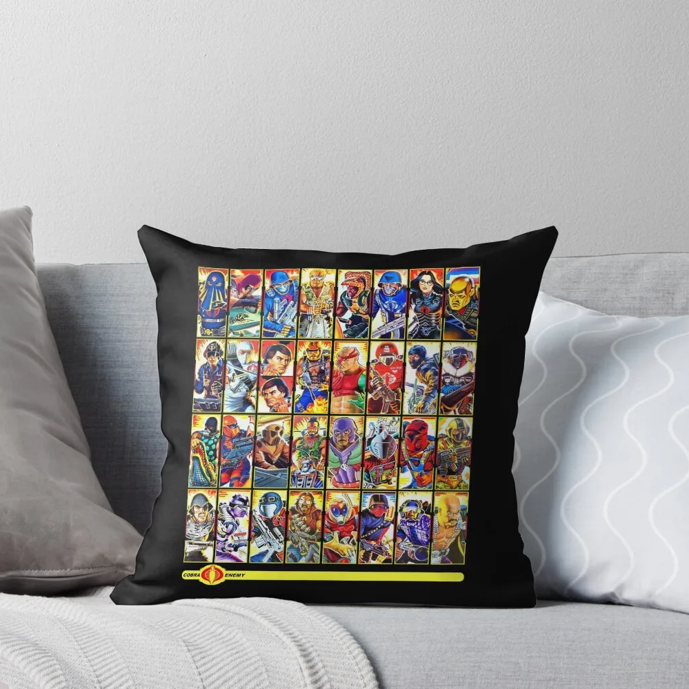 

G.I. Joe in the 80s! Cobra Edition! Throw Pillow luxury home accessories Marble Cushion Cover pillow