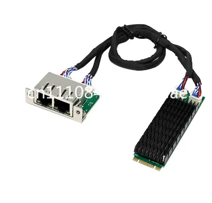 

M.2 NVMe 2280 to Dual Gigabit Ethernet Adapter with I210 I211 ETHERCAT Support