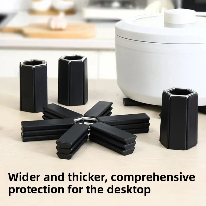 Cuscinetto pieghevole resistente al calore a sei artigli - Resistente alle alte temperature per pentole da cucina in argilla Tavoli da pranzo Ciotole Piatti e piatti