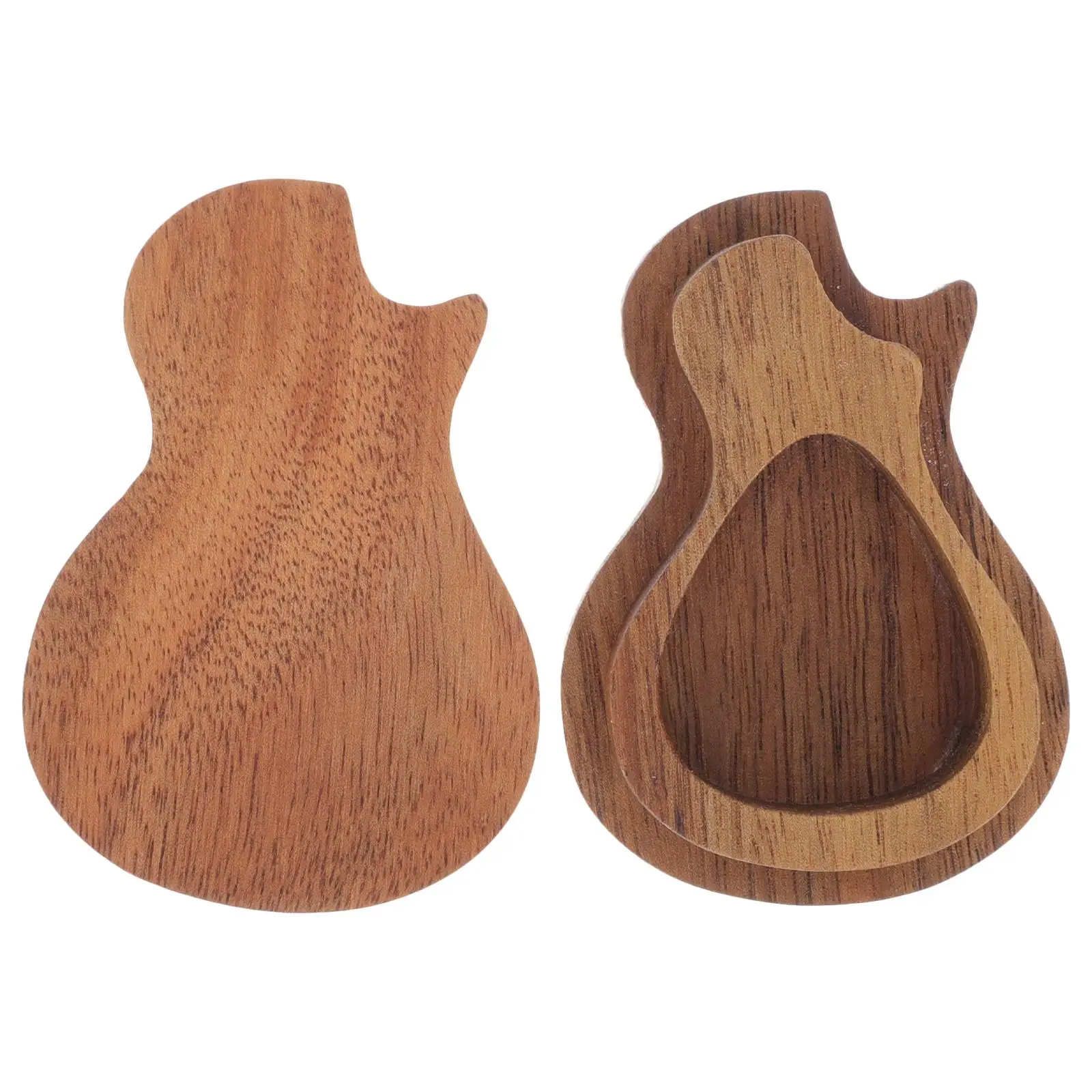 

Guitar Pick Storage Box Wooden Case for Acoustic Electric Guitars Ukulele Wall Display Picks Organizer Smooth Polished Easy Open