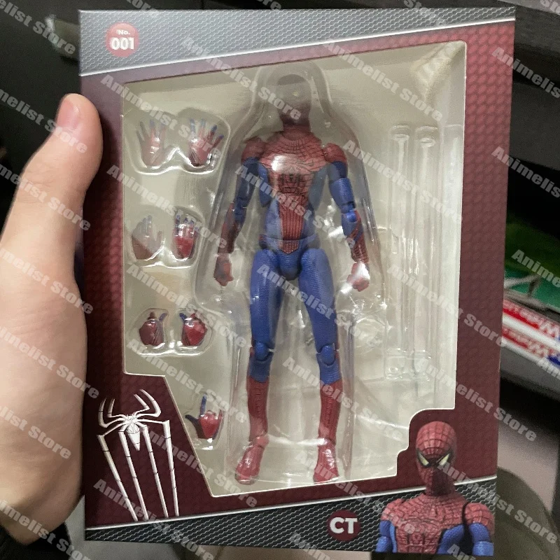 In Stock Ct Toys Mafex 001 Spidermanpeter Parker Andrew Garfield The Amazing Spider-Man Shf Anime Action Figure Toys Customized