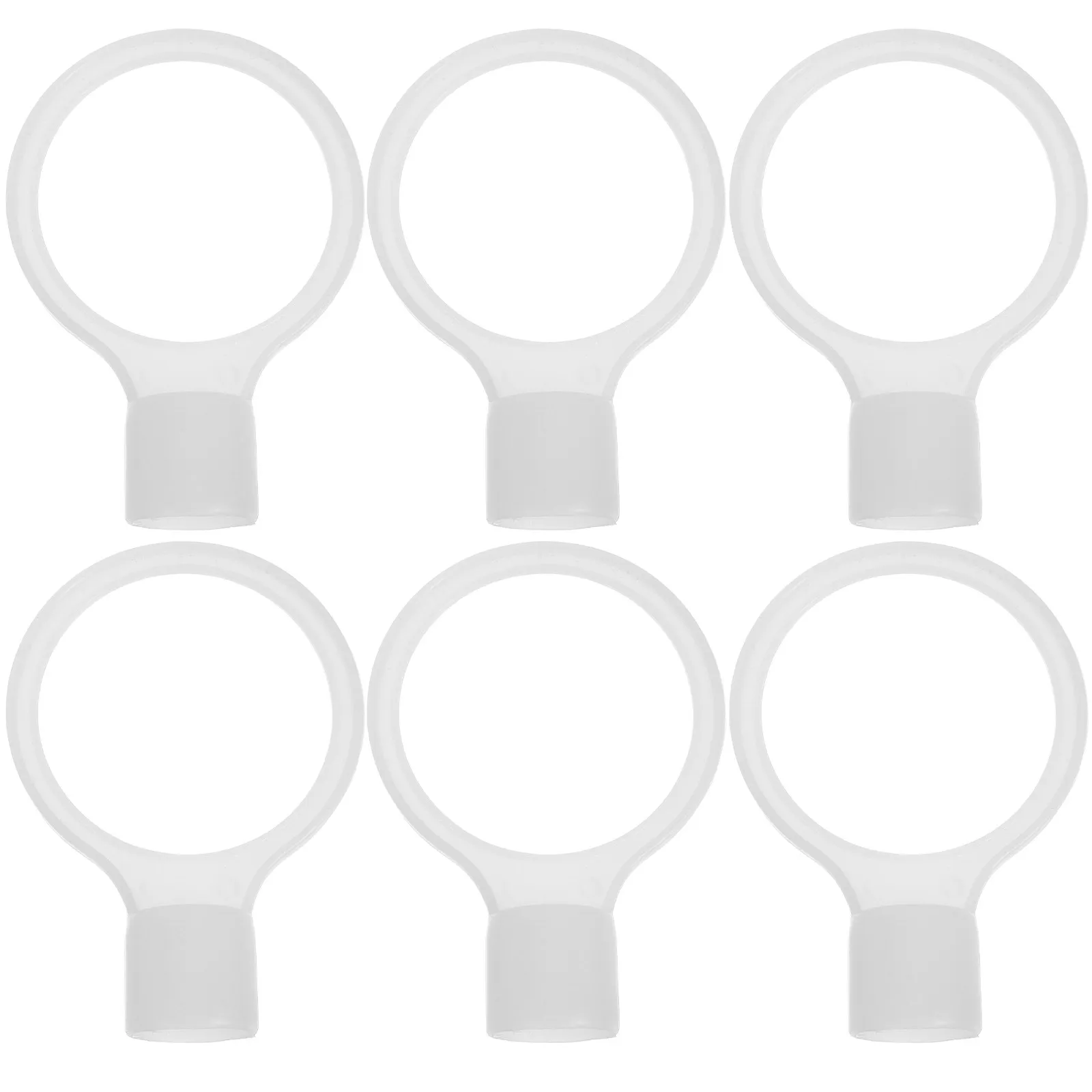 

6Pcs Safety Cone Connectors Flexible PVC Traffic Cone Linkers for Construction Parking Lot Road Barrier Chain Connector