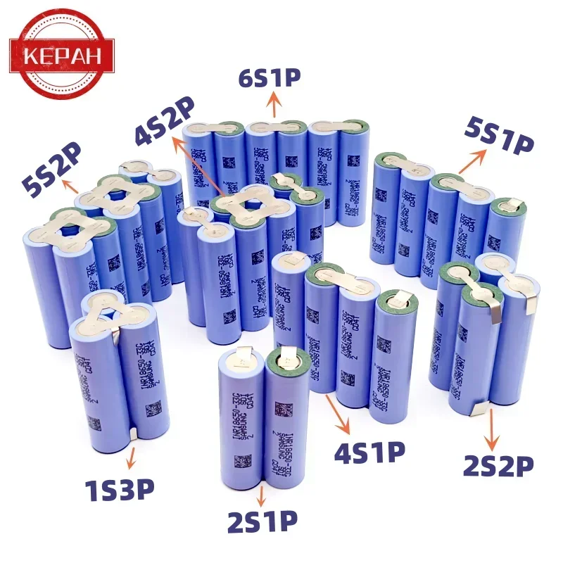 Akumulator litowo-jonowy wkrętarka elektryczna wiertarka elektryczna 2S2P 1S3P 4S1P 4S2P 5S1P 5S2P 6S1P 3300mAh 6600mAh 18650 33G