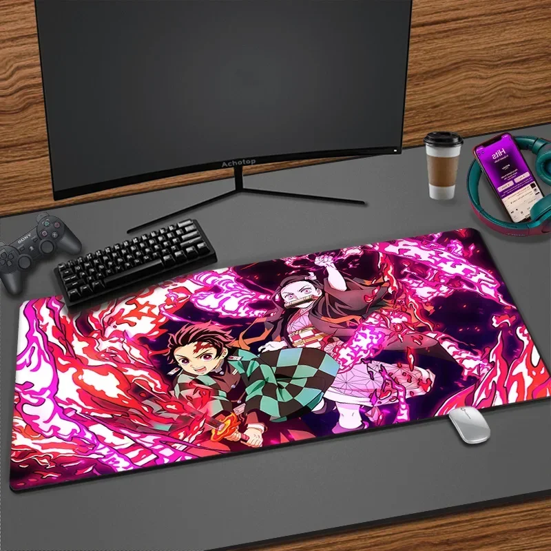 أنيمي شيطان القاتل كيميتسو لا يابا ماوس الوسادة الألعاب XL مخصص المنزل HD ماوس الوسادة XXL ماوس حصيرة لوحة المفاتيح لينة PC 30x80cm