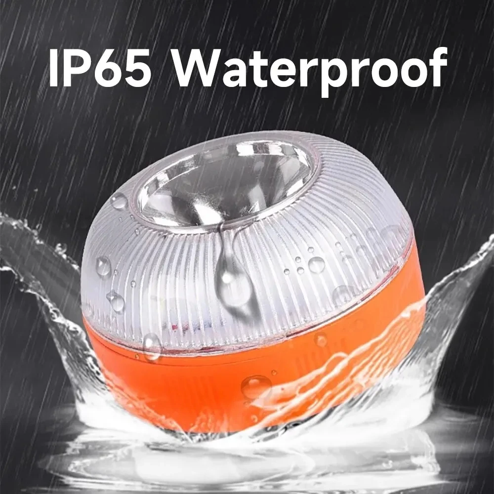 Led Rainproof Car Emergency Lights, USB Rechargeable Stroboscopic Road Accident Lights, Emergency Safety Accessories