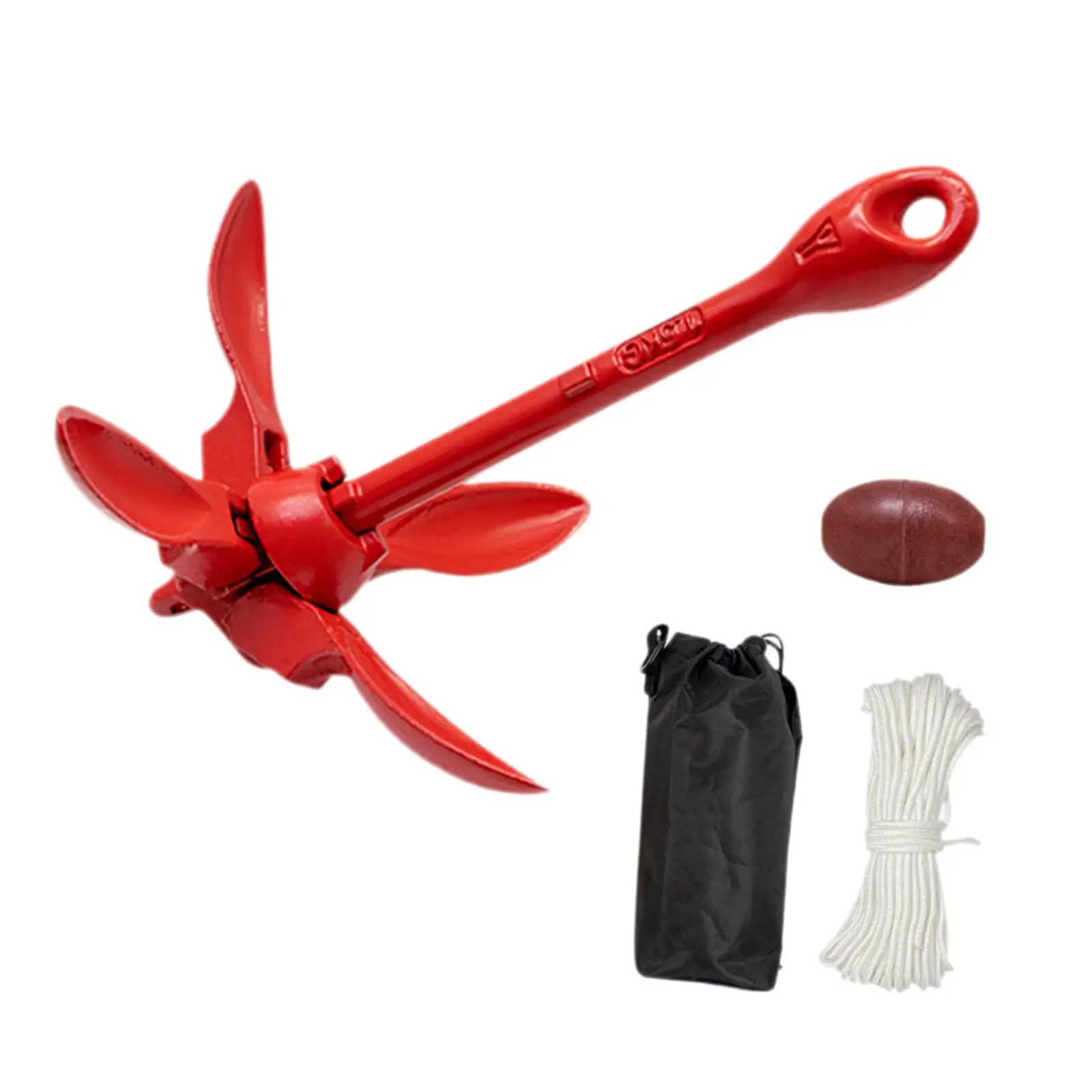 Folding Grapnel Boat Anchor Small Boat Anchor 3.3lb Grappling Anchor Folding Marine Anchor for Fishing Boating Kayaking Raft