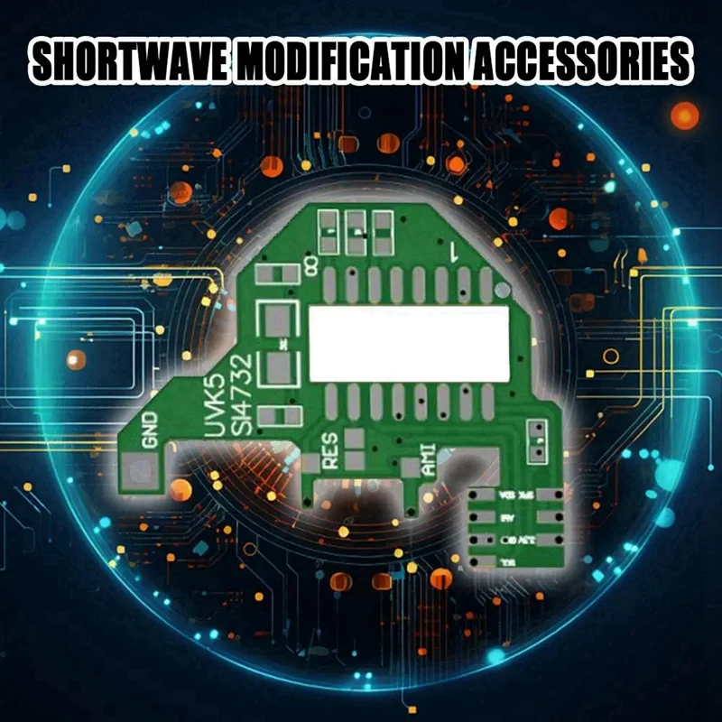 Moduł SI4732 i oscylator kwarcowy + antena 2X pączka + kabel programujący FPC dla Quansheng UVK5/K6 rozwiązanie podwójnej anteny