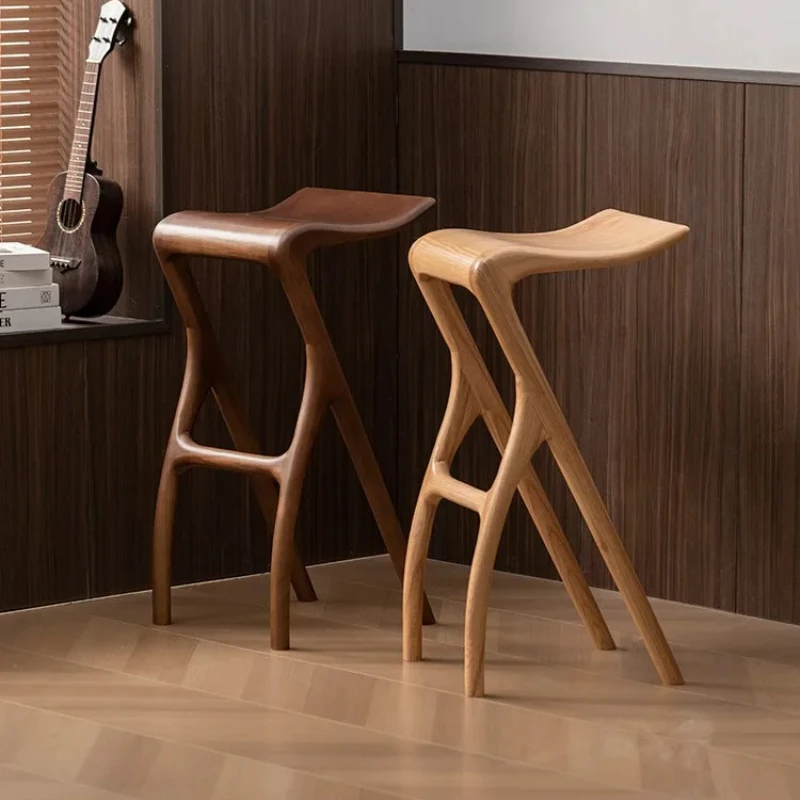 

Роскошный уникальный креативный прием, высокий ретро деревянный оригинальный барный стул, расслабляющий уникальный скандинавский век Muebles, барная мебель