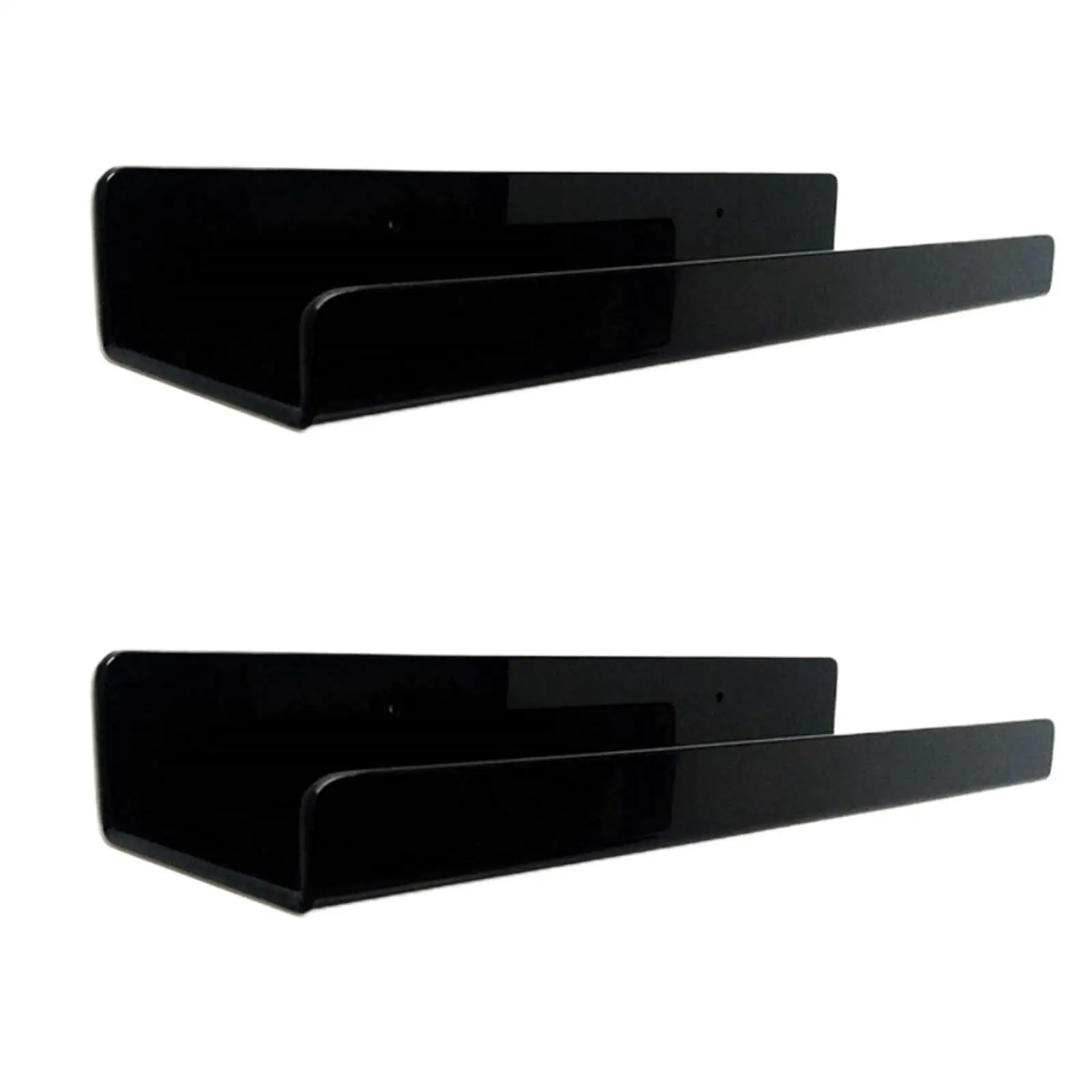 2x Acrylic, Floating Wall Shelves, Wall Ledge Shelves, Multifunctional, Wall