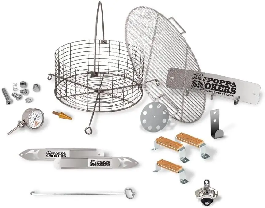 

DIY Drum Smoker Kit, Convert 55 Gallon Drum, Premium Grill for Custom BBQ