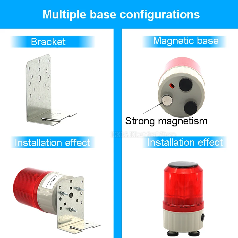 1Pcs Red N-TYN Without Sound Solar Warning Light LED Charging 1.5V Post ,Traffic Barrier , Strong Magnet Waterproof Signal Lamp.