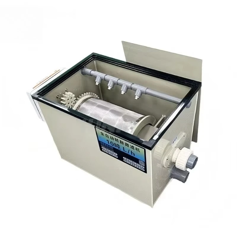 Aquaculture Fish Automatic Backwash Large 90 m3/h Wholesale Koi Pond 80 m3/h Rotary Drum Filter Fast Delivery