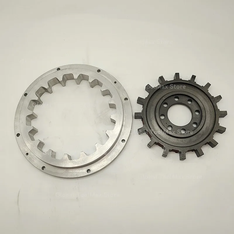 MB170 gear box inner and outer teeth aluminum gear ring iron gear ring 40A marine gearbox  assembly 16 tooth rubber block