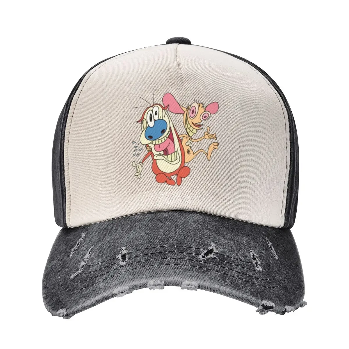 

REN AND STIMPY Baseball Cap Icon Hat men Unique hats Men's Caps Women's