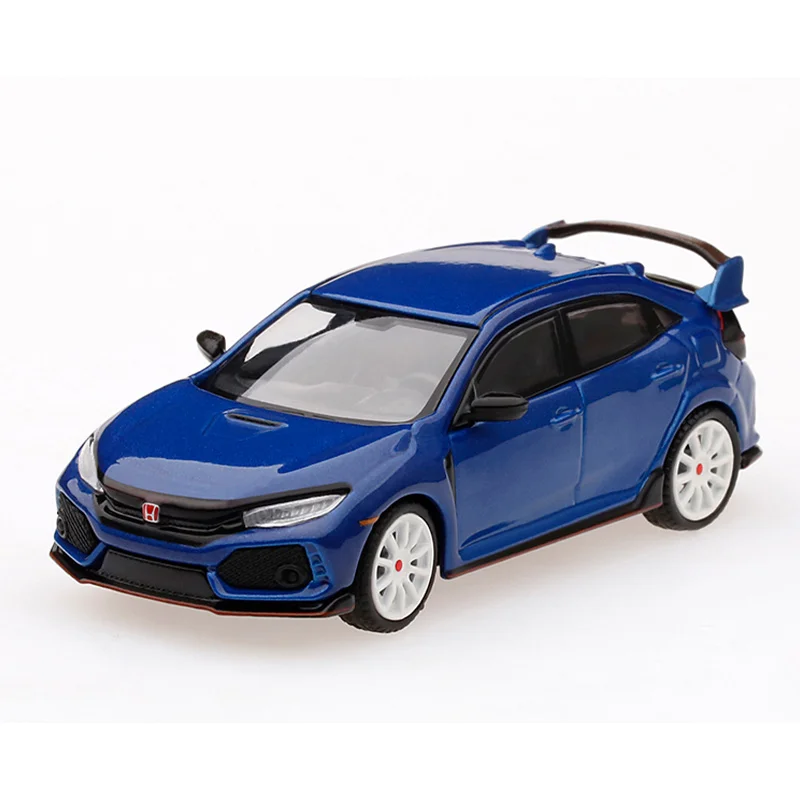 

MINIGT 1:64 Scale Alloy Honda Civic Type R FK8 Blue Diecast Miniature Toy Car Simulation Classic Model Collectibles Souvenir