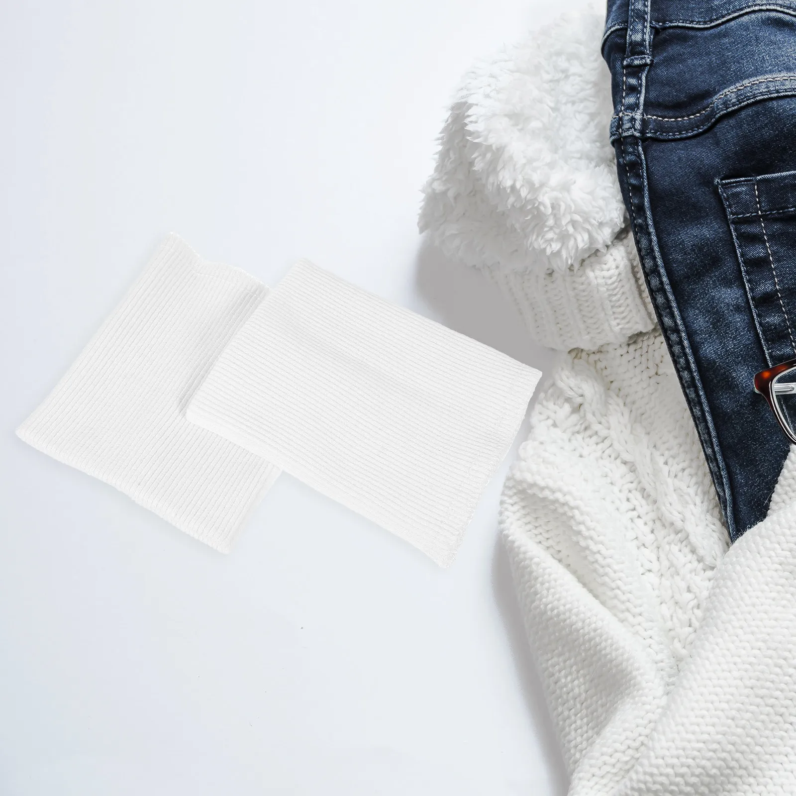 

1 пара высокоэластичной трикотажной ленты для рукавов, воротников и краев, для шитья своими руками, аксессуары для рукоделия и пошива одежды