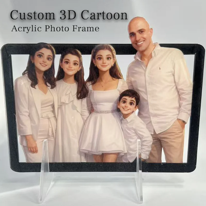 Personalized Cartoon Frame Custom Acrylic Photo Frame Customized Items Personalised Gifts Cartoon Picture Frame for Room Der