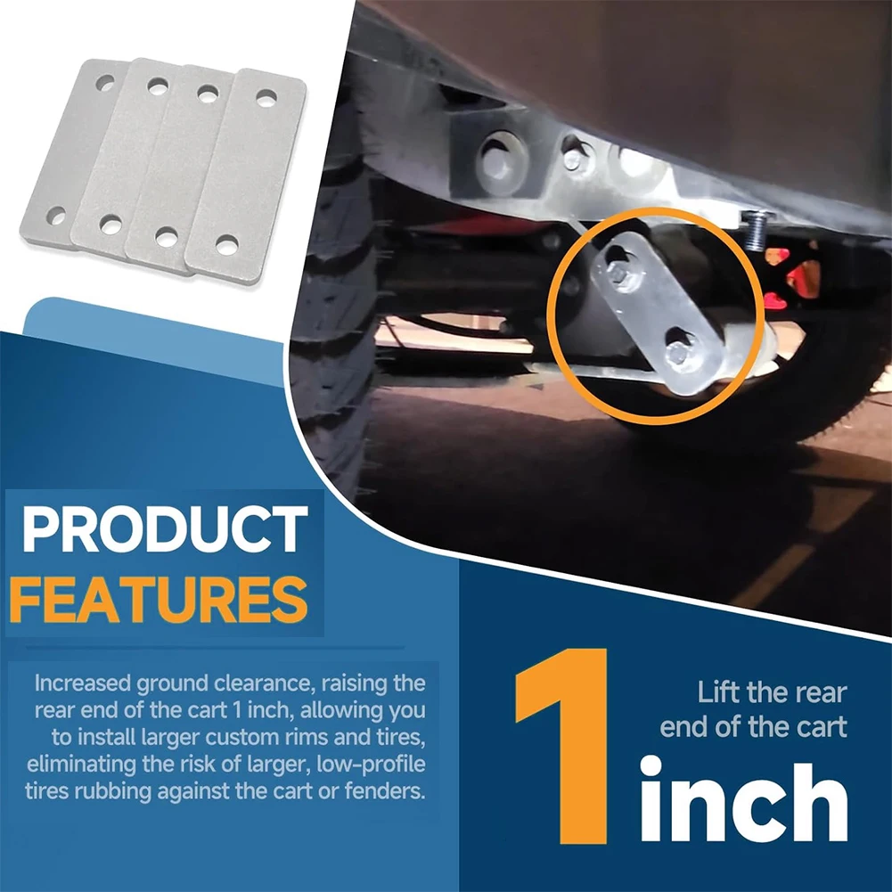 Golf Cart Modification As Pictured 1-Inch Lift Kit Installation Without Modifications Electric Vehicle Compatible