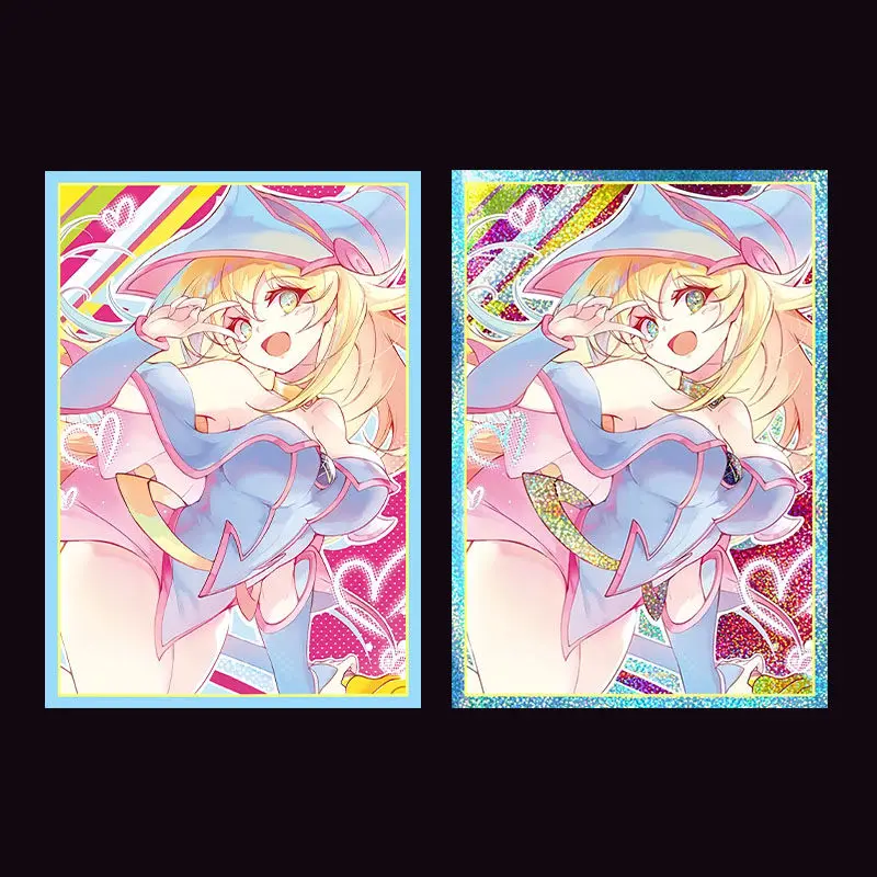 50pcs/pack Yugioh Black Magician Girl Card Sleeves Yu-Gi-Oh! Dark Magician Girl Figures OCG TCG Cards Shine Protector Case Cover