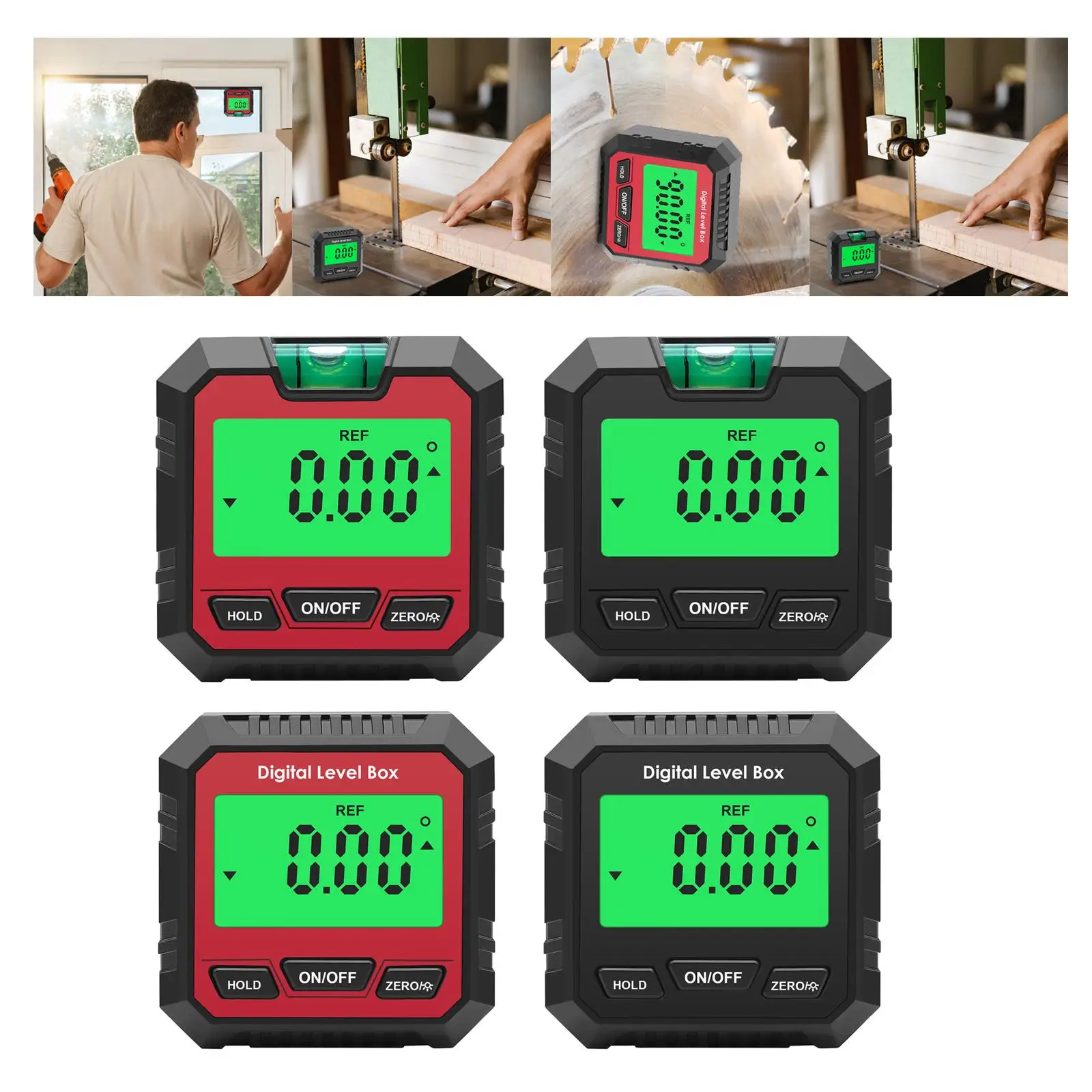 Digital Level Angle Gauge Angle Finder Level Box Protractor for Automobile