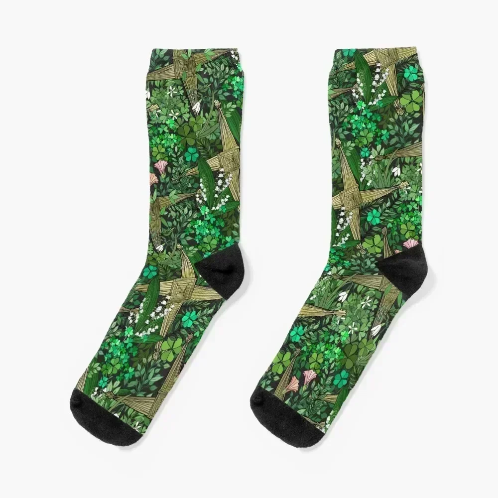 

Saint Brigid's Cross in the Celtic Spring Socks Rugby winter floor Run Women Socks Men's