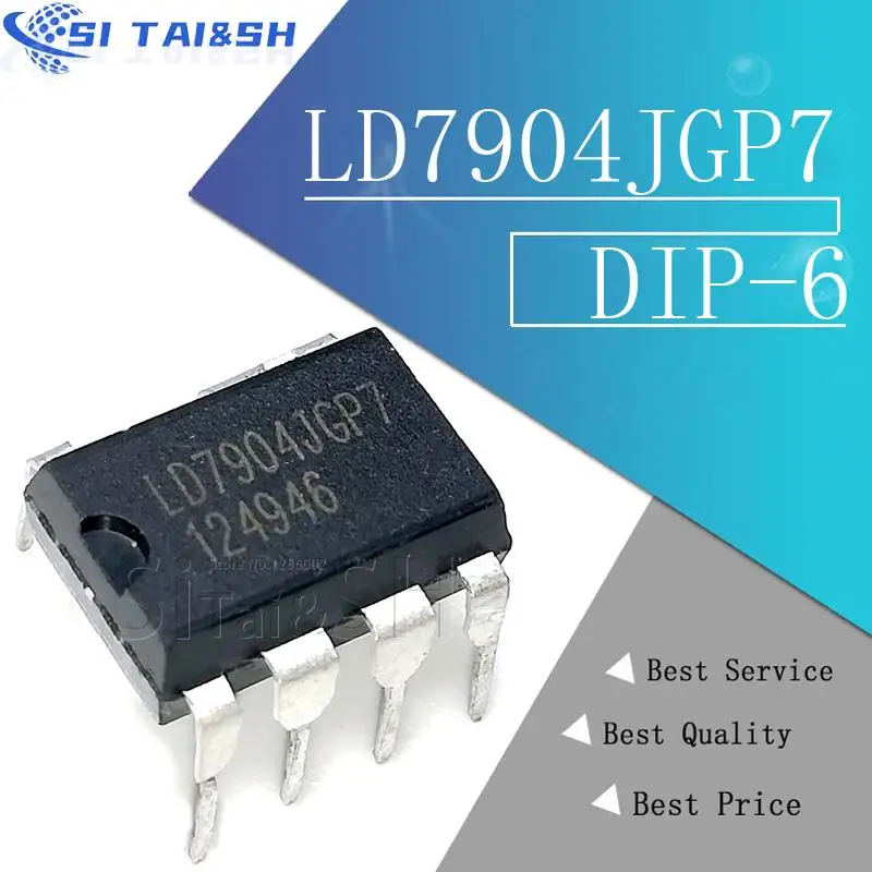 5PCS/LOT LD7904JGP7 LD7904 DIP-6 LCD power management chip In Stock NEW original IC