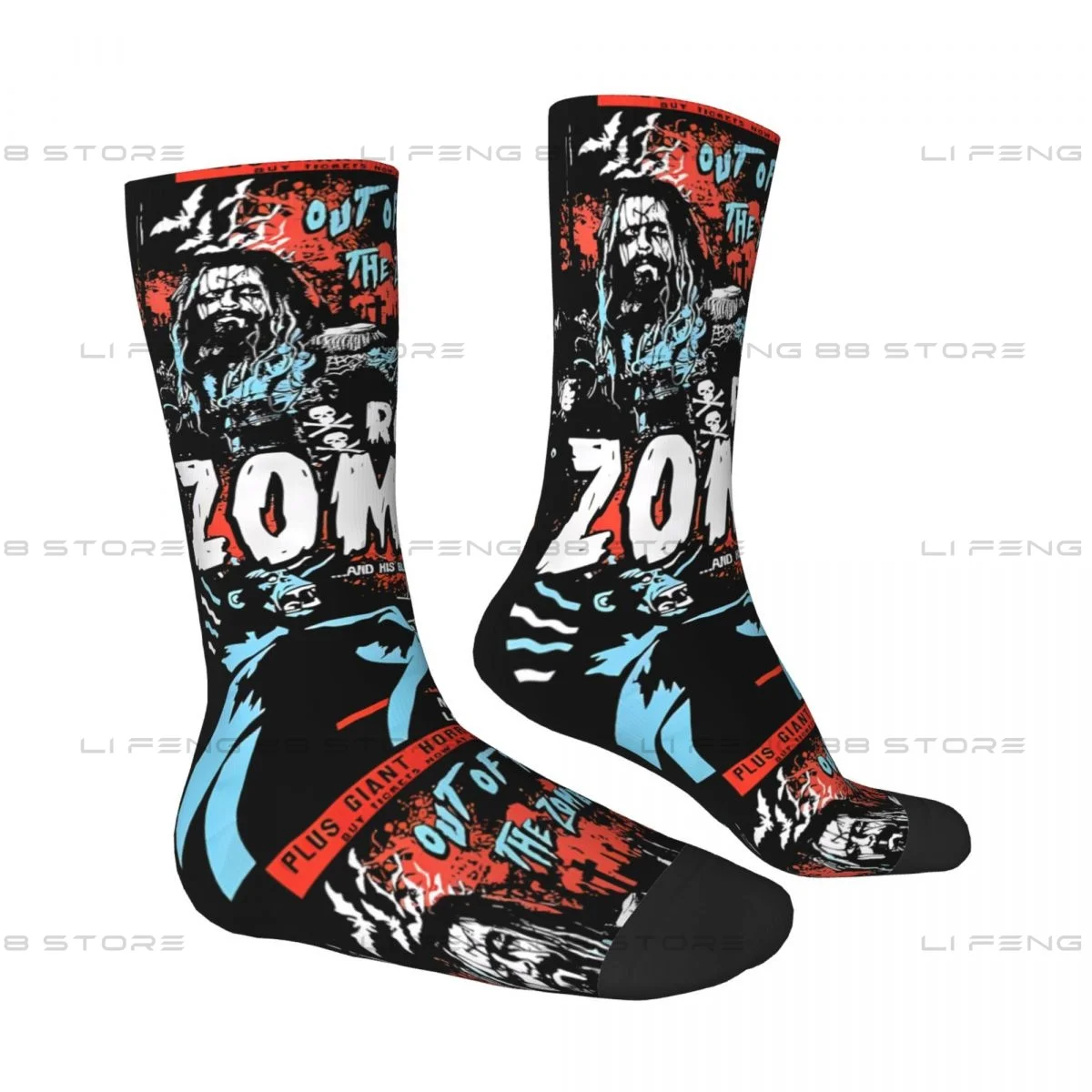 Rob Zombie fuera de la oscuridad hombres mujeres calcetines ciclismo novedad Primavera Verano Otoño Invierno medias regalo