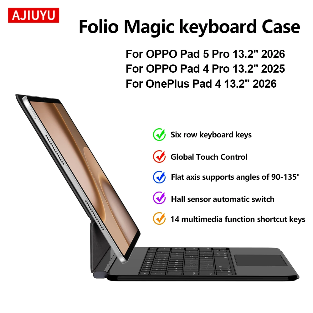 Magic Keyboard Case For OPPO Pad 5 Pro 13.2
