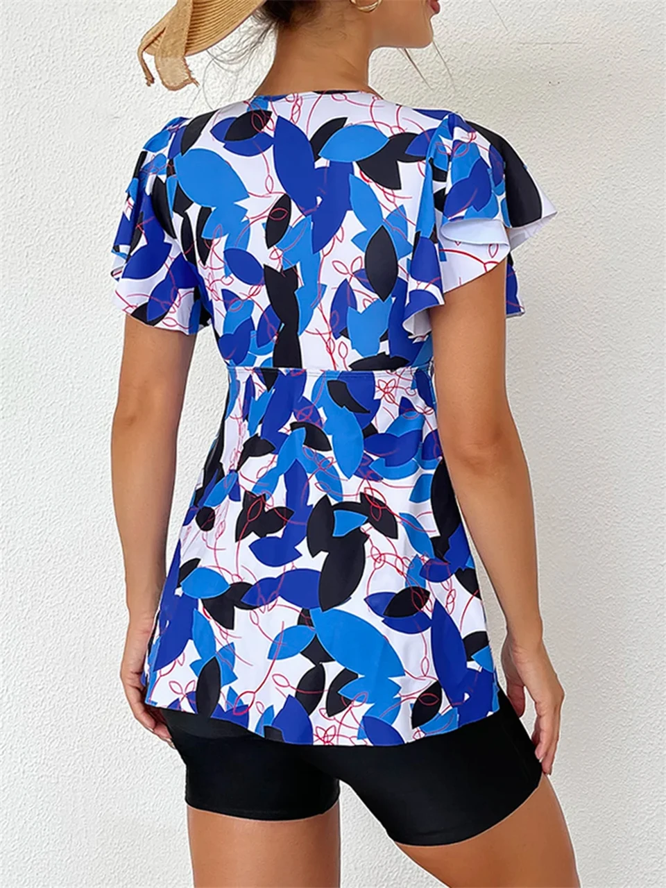 Cordão frontal tankini conjunto saia 2023 feminino cintura alta maiô verão beachwear feminino banhistas natação terno de natação