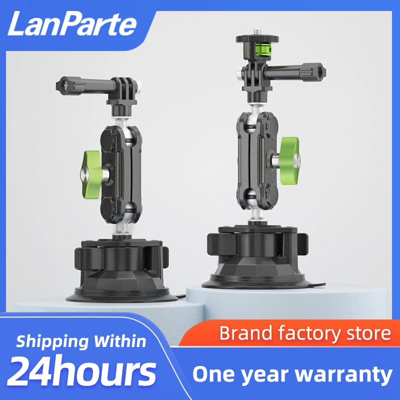 Lanparte Universal Suction Cup Action Camera Bracket Holder for Car for GoPro 11, Xiaomi, Sargo Sport Cam