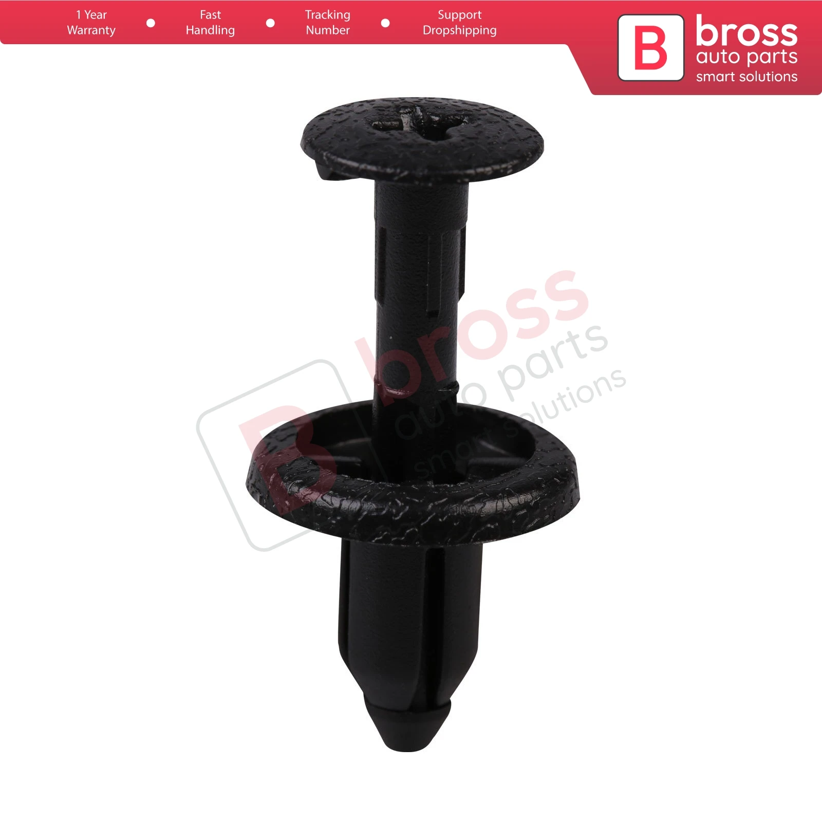 

BCF1886 10 Pieces Vent Cover Push Retainer for Toyota Black Nylon Small Head Dia: 10mm Dead Dia: 14mm Stem Diameter: 6mm