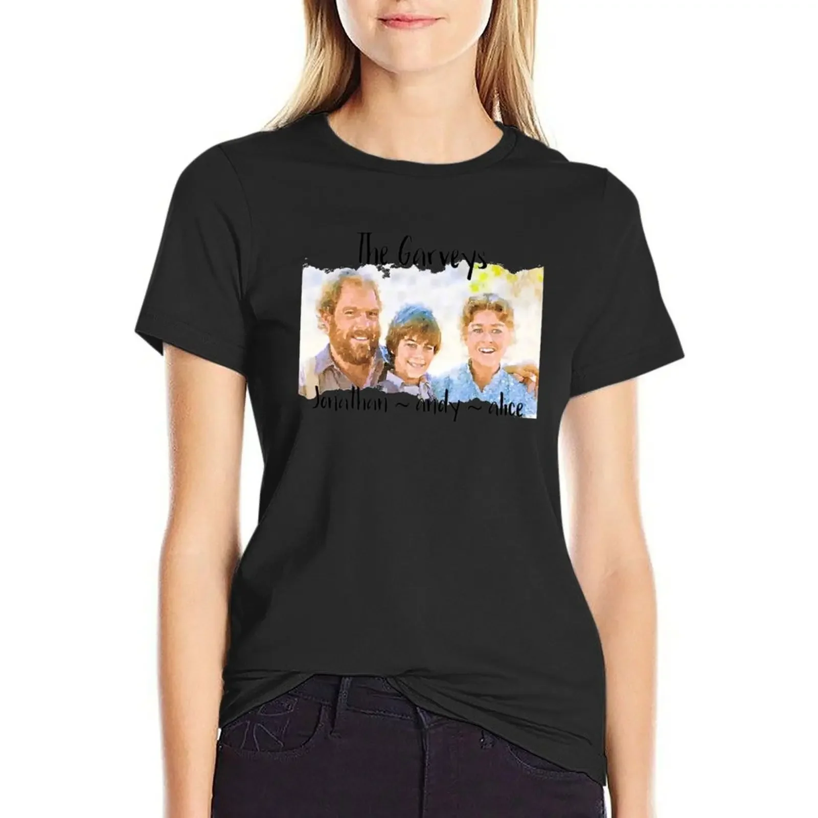 

Garvey Family Little House on the Prairie T-shirt funny Blouse Aesthetic clothing t shirts for Women graphic