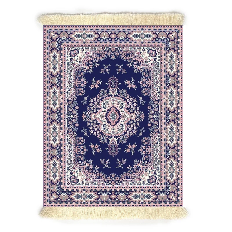 Persian Rug Desk Accessories Bohemia Fringed Edge Desk Mat Silicone Mouse Pad 270X180X3MM Mouse Carpet Office Computer Offices