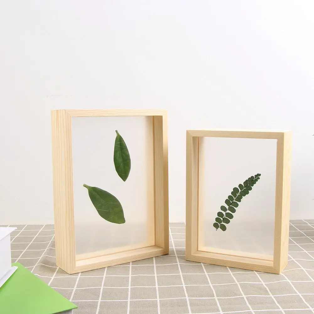 Mini Art Vintage Fashion Picture Holder Wooden Photo Frame Plant specimen