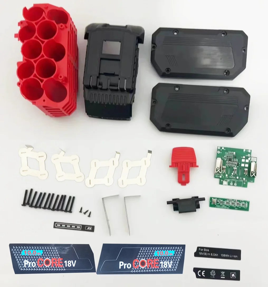 BAT618 10*21700  For BOSCH 18v kits Plastic Case Protection Board PCBA 8A 10A