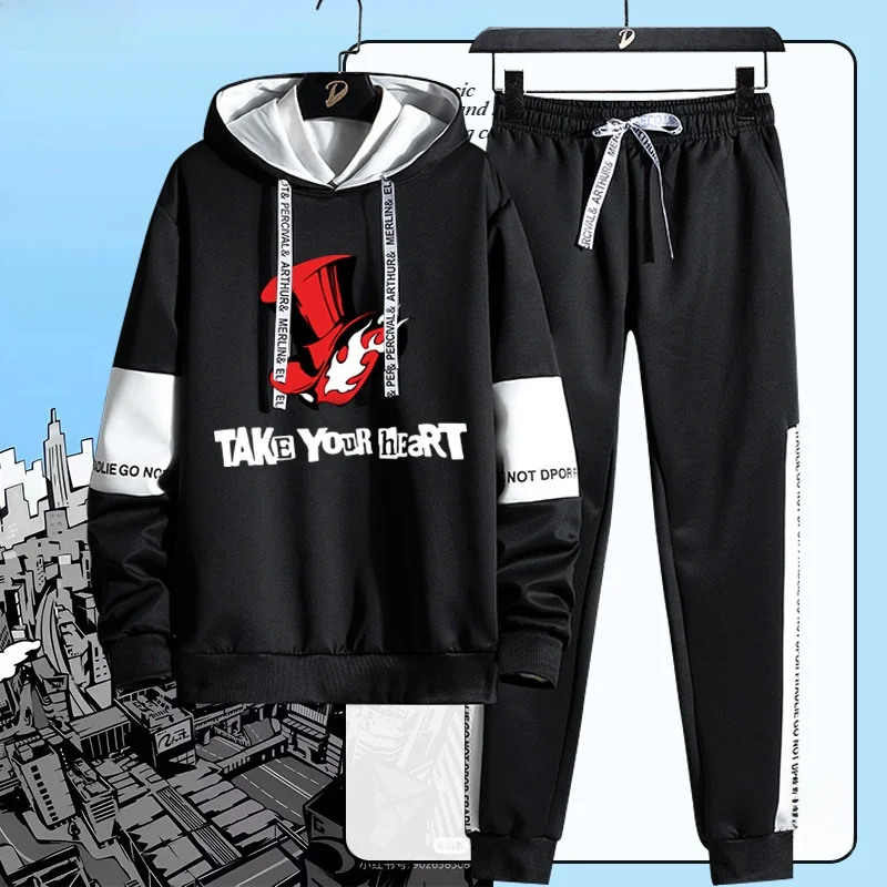 

New Island True Ja Frost Godly Game Surroundings Hoodie Pants Set Versatile Casual Sportswear for Teenagers Polyester Long ...