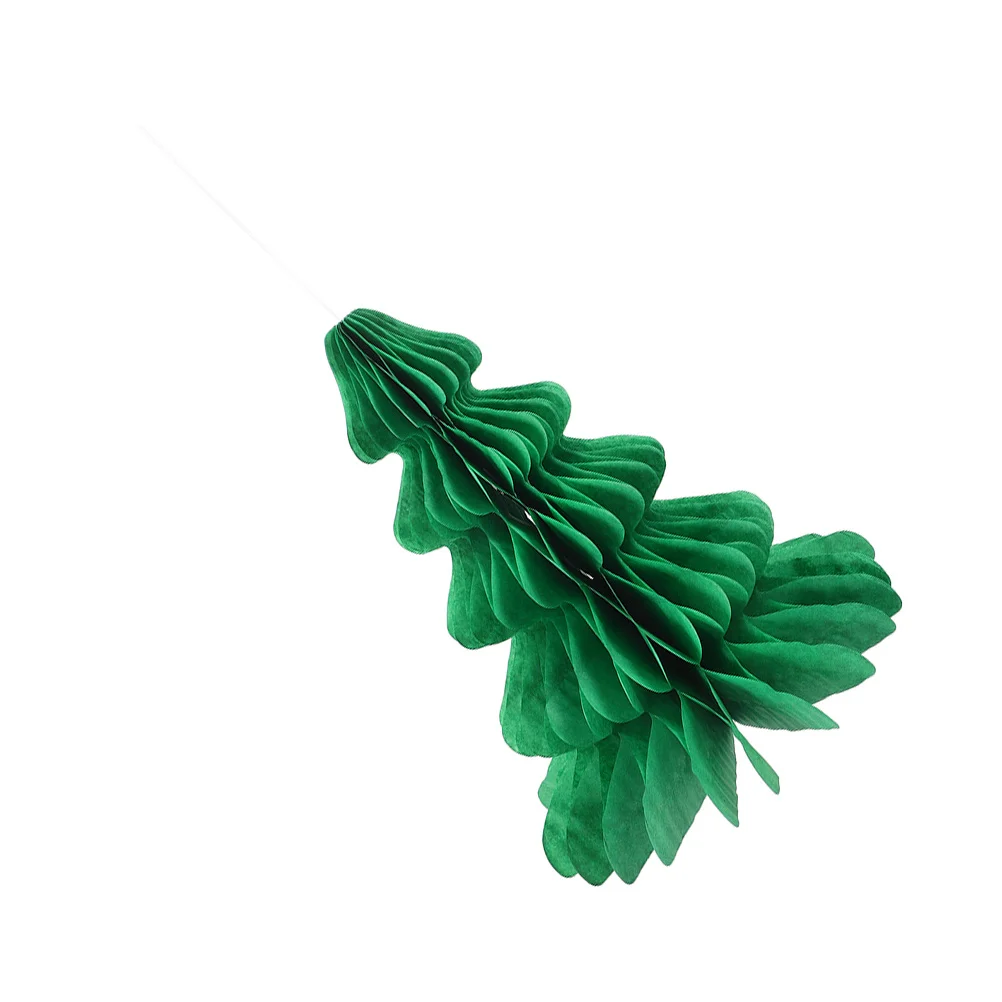 

Honeycomb Paper Christmas Tree Green Holiday Tree Centerpieces Foldable Xmas Hanging Decorations Paper Holiday Decor