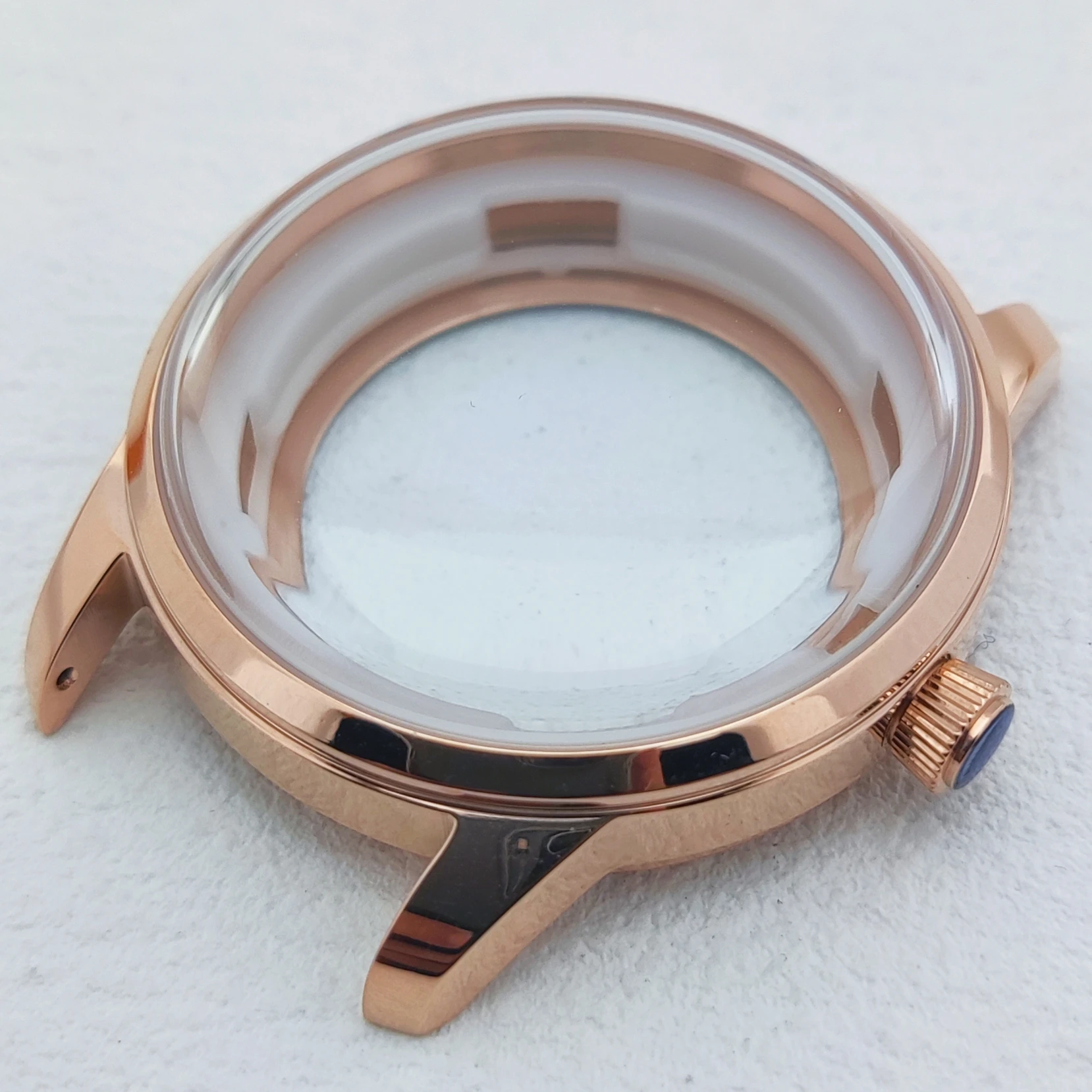 40mm Stalowe etui koktajlowe NH35 Etui na zegarek męski Pasuje do zestawu etui z tarczą NH35 do mechanizmu NH36 Bubble Mirror Case