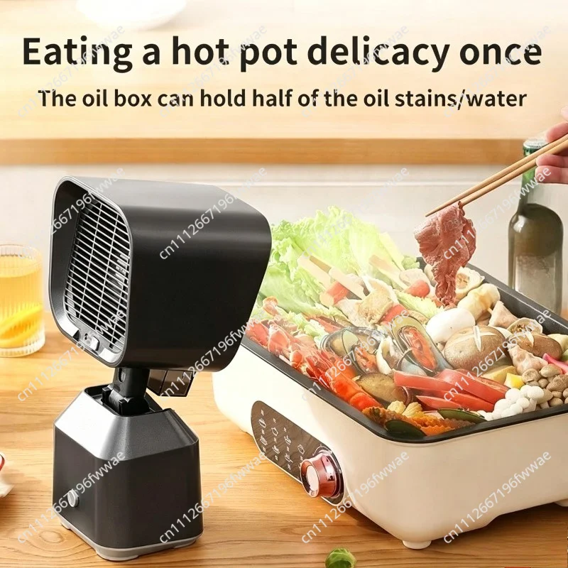Portable Desktop Range Hood Small Mini Extractor Fan High Suction Power Home Kitchen Cooktop Smoke Absorber