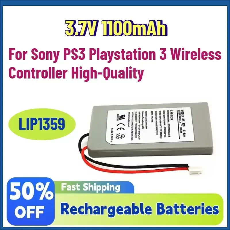 

Upgrade In Stock 3.7V 1100mAh LIP1359 Rechargeable Lithium Battery for Sony PS3 Playstation 3 Wireless Controller