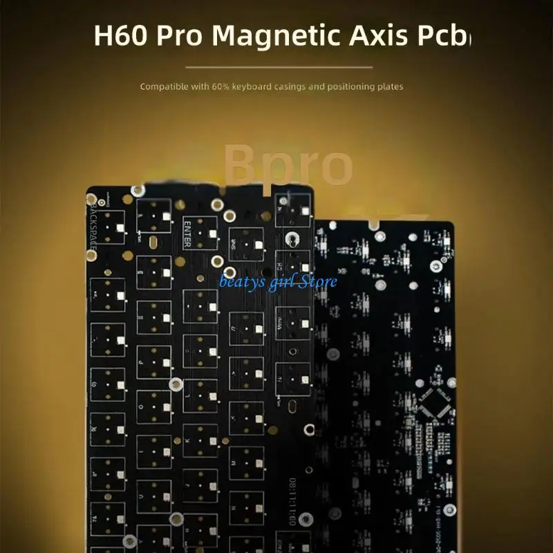 

C7AB Professional 60% Keyboard PCB With 8000Hz Polling Rate And Adjustment and Sound Dampening Foams