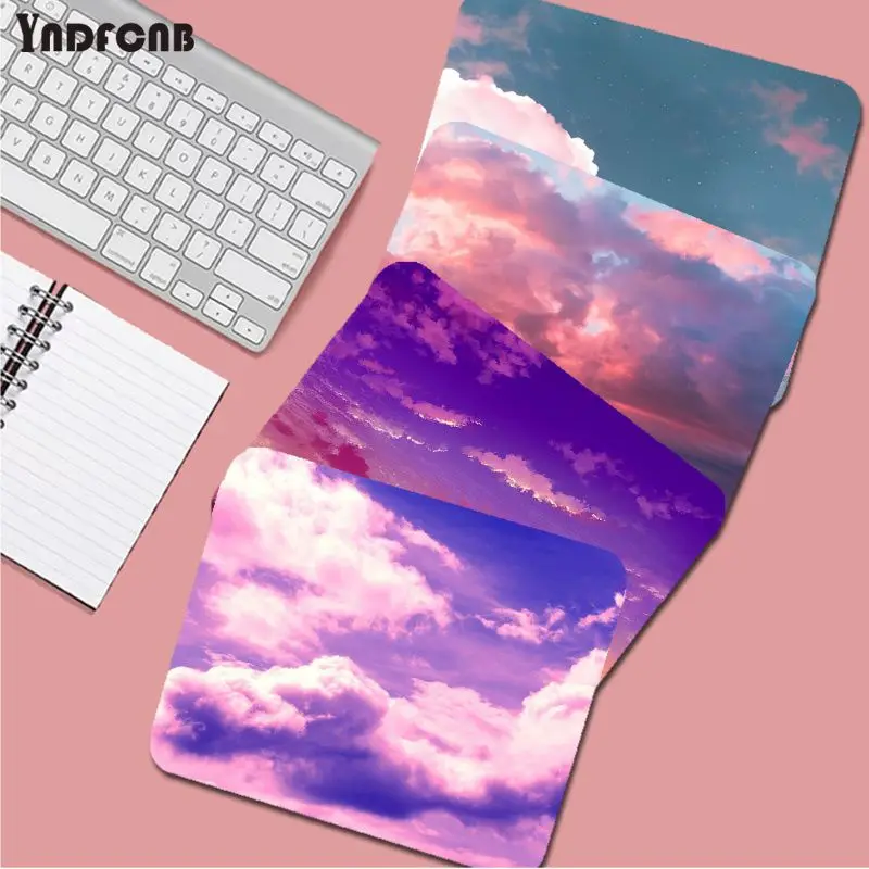 

pink clody Mousepad 25x29cm Small Gaming Mouse Pad Gamer Desk Mat Keyboard Pad Decoration Mause Pad Office Desk Accessories