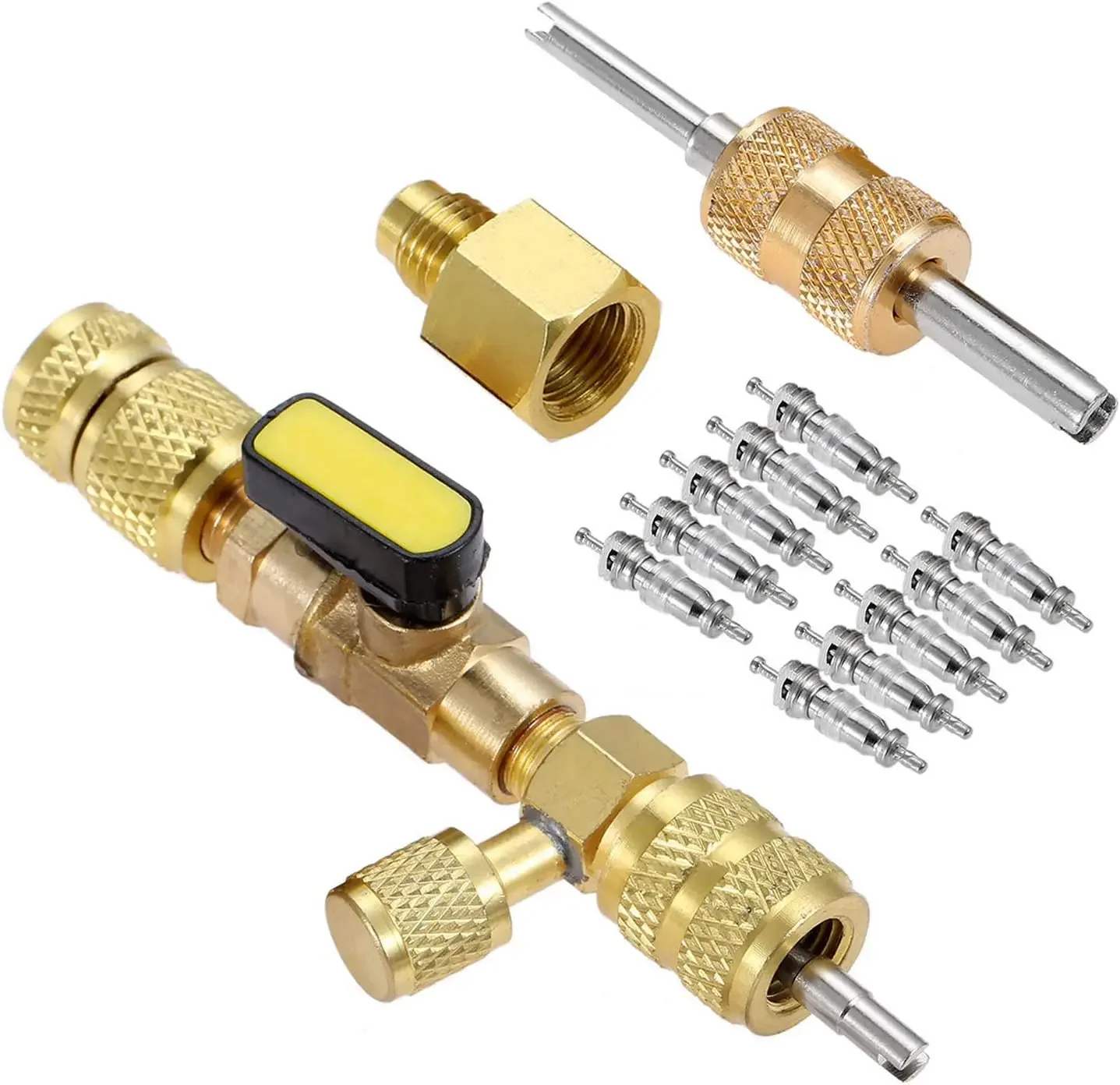 Valve Core Remover Installer Kit with Dual Size 1/4